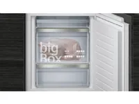 Siemens iQ500 KI86SADE0 - Køleskab/fryser - bund-fryser - til indbygning - niche - bredde: 56 cm - dybde: 55 cm - højde: 177.5 cm - 266 liter - Klasse E - Fladhængsel