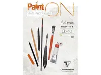 Clairefontaine PAINT-ON blok A4 toplimet 40 ark hvid