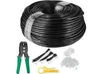 Pro LAN CAT 6 SFTP Outdoor Network Cable 100m - Svart - 100 meter