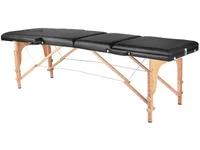 Produktfoto för Activeshop KOMFORT MASSAGEBORD I TRÄ ACTIV FIZJO 3 SEGMENT SVART