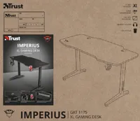Trust GXT 1175 Imperius XL - Skrivebord - rektangulær med sidekontur