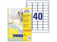 Produktfoto för Adresslappar avery, för laser, mini, 45,7 x 25,4 mm, låda med 4.000 st.
