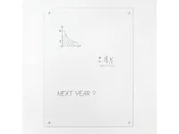 Glastavle NAGA 50x100 cm klar - ikke magnetisk