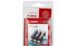 Alternativ bild 0 för Canon Bläckpatron PIXMA CLI-521, 2934B010, ChromaLife100+-bläck cyan, magenta, gul, multiförpackning