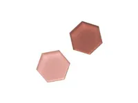 Super Stærke Magneter' akryl mix rose hexagonal 2,5 x 2,8 cm - (2 stk.)