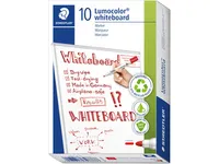 Staedtler Lumocolor 351-2 whiteboardmarker - rød, 10 stk
