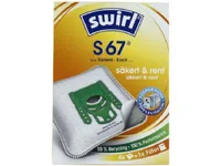Swirl S 67 / 99775 Støvsugerposer - 4 stk. + 1 stk. filter - For Siemens, Bosch...