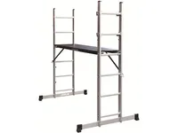 NOBRAND Stilladsstige, alu/sort, max. belastning 150 kg