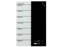 Magnetisk NAGA glastavle ugeplanner 40x60 cm - dansk tekst