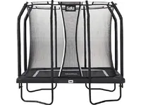 Premium Black Edition, Trampoline over bakken, Rektangulær, 100 kg, 5 år, Safety net, Sort