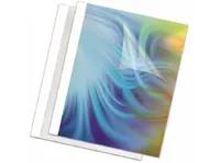 Fellowes - 8 mm - A4 (210 x 297 mm) - 80 ark - 150 mikroner - hvit - 200 g/m² - 100 stk termobindeperm
