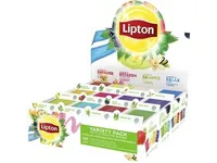 Te Lipton med 180 tebreve, i 12 varianter, i displayæske
