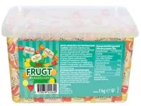 Toms Frugt Karameller 1 kg i plastbøtte