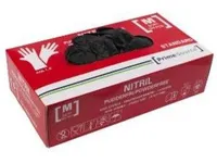 Handske Engangs Prime Source STANDARD str M uden Pudder Nitril AQL 1.5 Sort,100 stk/pk