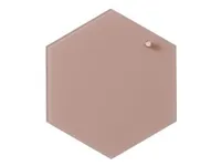 Magnetisk NAGA glastavle hexagon 21 cm rosa