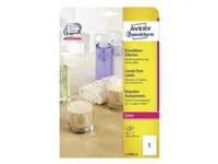 Avery L7784 - Polyester - skinnende - permanent klæbemiddel - klar - A4 (210 x 297 mm) 25 etikett(r) (25 ark x 1) etiketter