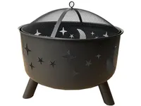 GREENHAND Bålfad, Ø60 cm, sort, Moon & Star