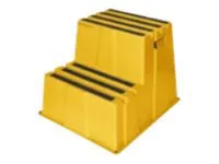 TWINCO TWIN 6700 - Safety step - 2 trinn - arbeidshøyde: 0.5 m - polyetylen med høy tetthet - gul