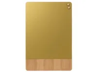 Magnetisk NAGA glastavle 60x80 cm mat glas guld med egefiner