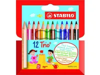 STABILO Trio Thick, Flerfarget, 12 stykker
