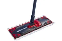 Vileda Ultramax Mop, Fiber, Laminat, Fliser, Tre, Våt, Sort, Rød, 35 cm
