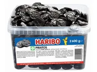 Haribo Piratos 2,6 kg i plastbøtte