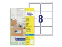 Produktfoto för Etiketter Avery J8165-25 QuickDRY™ hvid til inkjet 99,1x67,7 mm - (8 stk. x 25 ark)