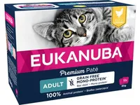 Eukanuba Cat Adult Pate, med mye Kylling 12 x 85g