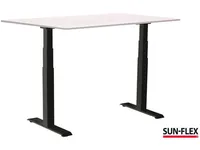 SUN-FLEX®EASYDESK ADAPT VI, Traffic Black, Greylaminate, 140*80