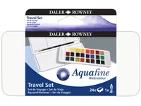 Aquafine Akvarel Travel Set 24 farver + 1 pensel