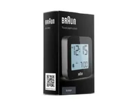 Braun BC08, Digital alarmur, Firkant, Sort, 12/24h, LCD, Batteri