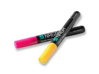 Glastavle marker pink og orange 4,5 mm Dry Erase med vendbar spids fra rund til skrå 2 stk. i pakke