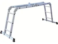 NOBRAND Multistige, alu, 4x3 trin, inkl. 2 platforme, max belastning 150 kg