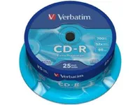 Produktfoto för Verbatim CD-R 700 MB, 52X spindel