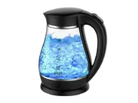 Adler AD 1274, 1,7 l, 2200 W, Gjennomsiktig, Hvit, Glass, Vannivåindikator