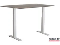 SUN-FLEX®EASYDESK ADAPT VI, Pure White, Greylaminate, 140*80