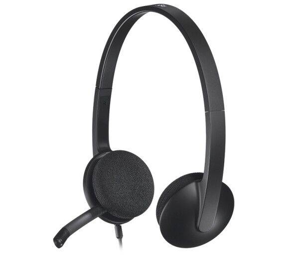 USB Headset H340 - Headset - på örat - kabelansluten