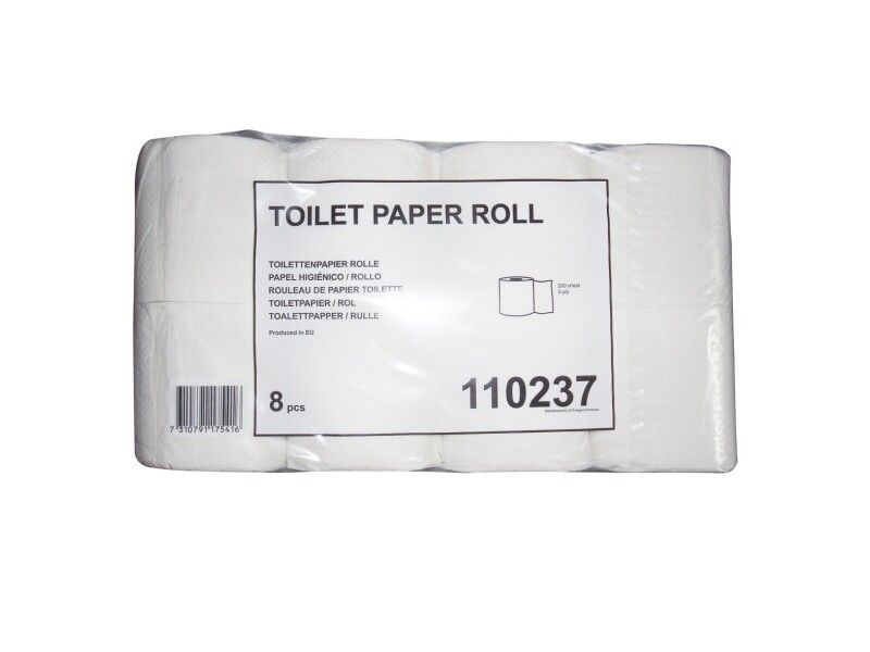 Toalettpapper Tork T4 Neutralvitt 2-lagers 28m - (8 förpackningar x 8 rullar per kartong)