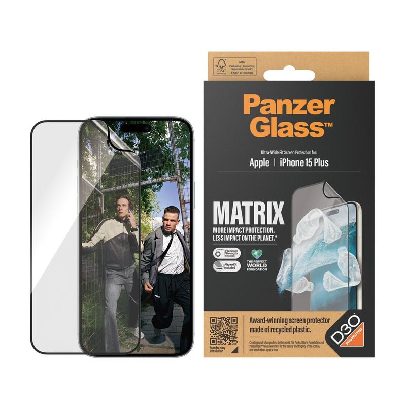 PanzerGlass™ | Ultra-Wide Fit - Skärmskydd för - Matrix Protection