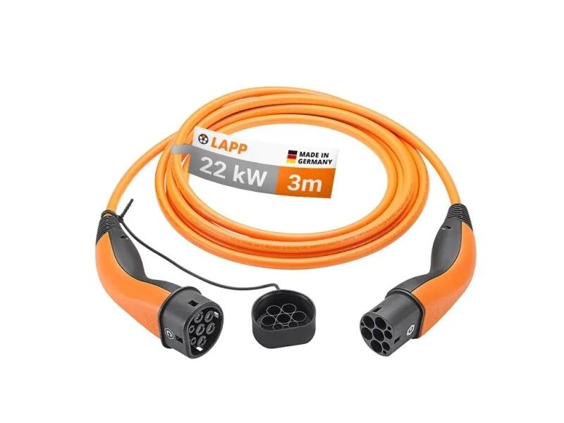 [OUTLET] - Lapp Mobility Type 2 Laddkabel för Elbil 22 kW - 3 Meter