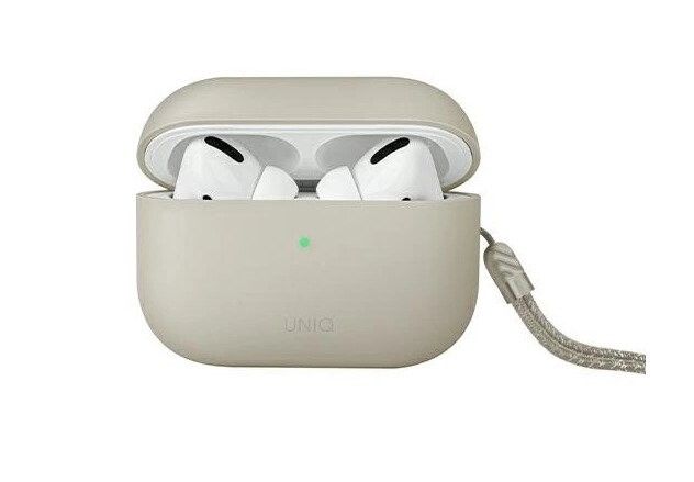 UNIQ Lino AirPods Pro 2 genSilikonfodral (2022/2023) beżowy/beige