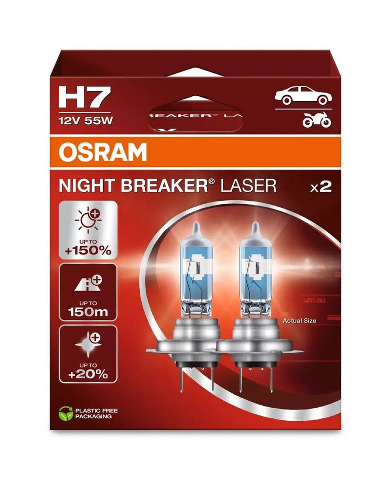 Osram Night Breaker Laser - H7 billampor