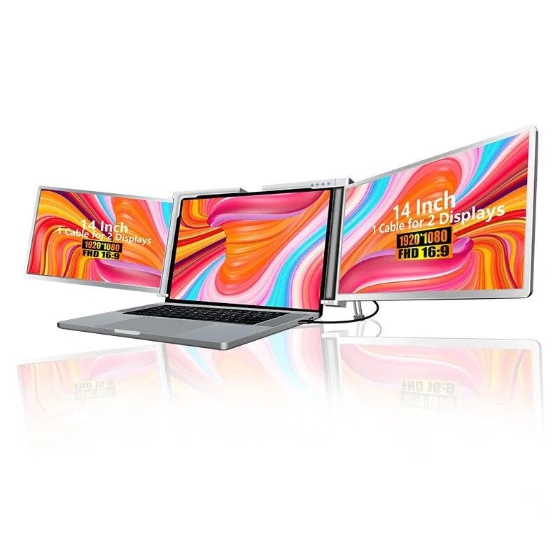 Smart Life S400 14 inch portable laptop monitors, 2 monitors, IPS, 1080p Full HD
