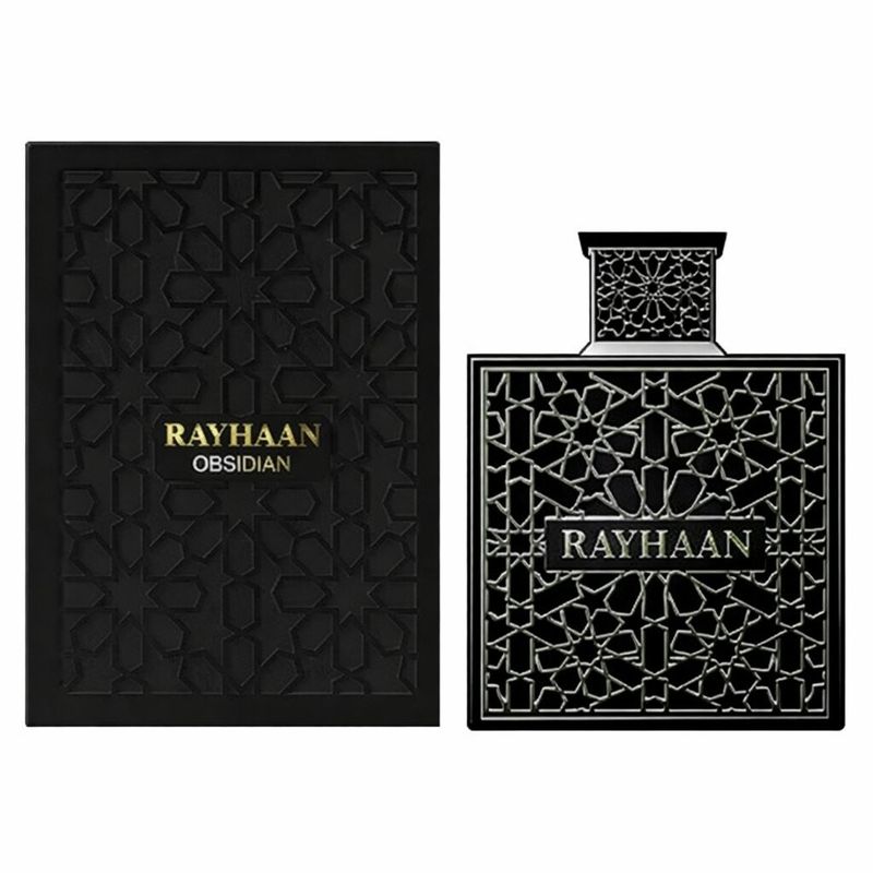 Rayhaan Obsidian Woody Spicy Amber Masculine Eau De Parfum Longlasting