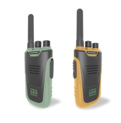 Kidywolf walkie-talkies med ficklampa grön