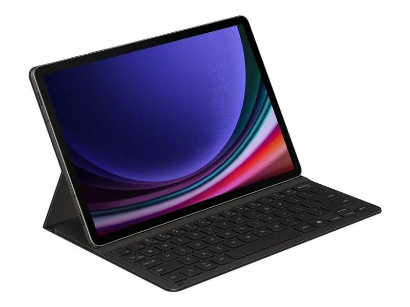 Book Cover Keyboard Slim AI Key Galaxy Tab S10 FE Nordisk Black - Bundle Produkt