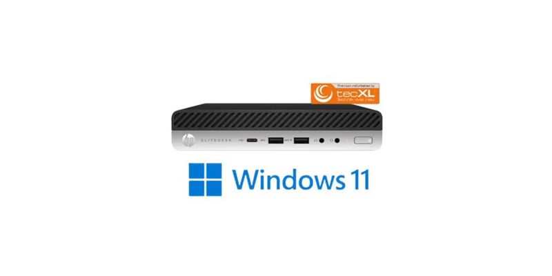 EliteDesk 800 G4 MP i5-8500T - 16GB - SSD - Windows 11 Pro - Refurbished