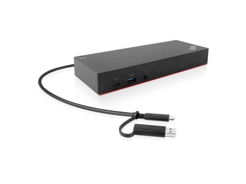 ThinkPad Hybrid USB-C med USB-A Dock - Dockningsstation - USB-C - 2 x HDMI, 2 x DP - GigE - 135 Watt