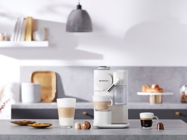 De'Longhi Nespresso Lattissima One EN510.W - Kaffemaskin med mjölkskummare - 19 bar