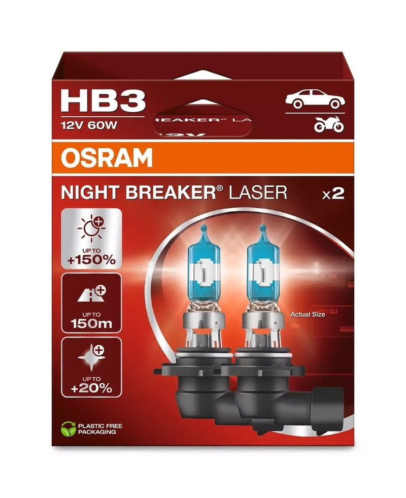 Osram Night Breaker Laser - HB3 billampor